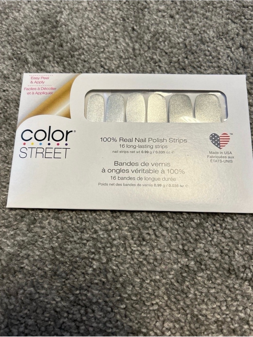Color Street Silver Lust Nail Polish Strips
